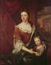 Królowa Anna i William, książę Gloucester